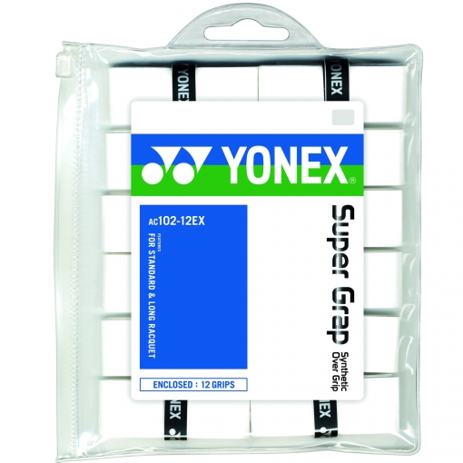 Vrchní omotávka Yonex Super Grap 12 bílá Vrchní omotávka Yonex Super Grap 12 bílá
