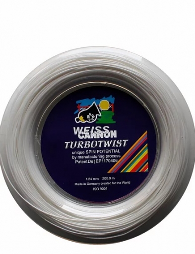 Tenisový výplet Weiss Cannon TurboTwist 200m Tenisový výplet Weiss Cannon TurboTwist 200m