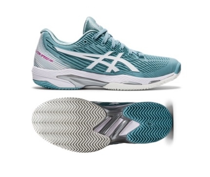 Dámská tenisová obuv Asics  Solution Speed FF 2 Clay antuková 1042A134-400 modrá