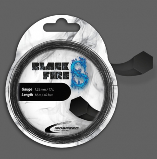 Tenisový výplet ISOSPEED BLACK FIRE S 1,25 mm 12m Tenisový výplet ISOSPEED BLACK FIRE S 1,25 mm 12m
