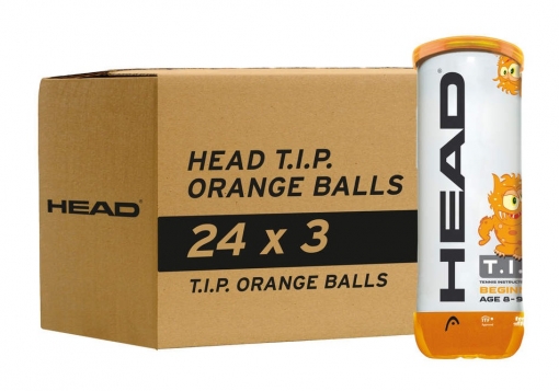Dětské tenisové míče HEAD T.I.P. ORANGE - karton (72 ks) Dětské tenisové míče HEAD T.I.P. ORANGE - karton (72 ks)