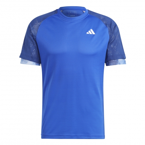 Pánské tričko Adidas Melbourne Ergo Heat.Ready Tennis Raglan T-Shirt HT7207 modré Pánské tričko Adidas Melbourne Ergo Heat.Ready Tennis Raglan T-Shirt HT7207 modré