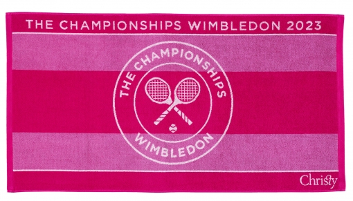 Ručník - osuška Wimbledon THE CHAMPIONSHIP růžový 2023 Ručník - osuška Wimbledon THE CHAMPIONSHIP růžový 2023