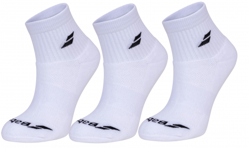 Tenisové ponožky Babolat QUARTER 3 Pairs Pack Socks 5UB1401-1000 bílé Tenisové ponožky Babolat QUARTER 3 Pairs Pack Socks 5UB1401-1000 bílé