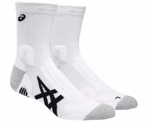 Tenisové ponožky Asics Court+ Tennis Crew Sock 3043A071-100 bílé Tenisové ponožky Asics Court+ Tennis Crew Sock 3043A071-100 bílé
