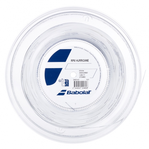 Tenisový výplet BABOLAT RPM HURRICANE 1,30 200 m bílý Tenisový výplet BABOLAT RPM HURRICANE 1,30 200 m bílý