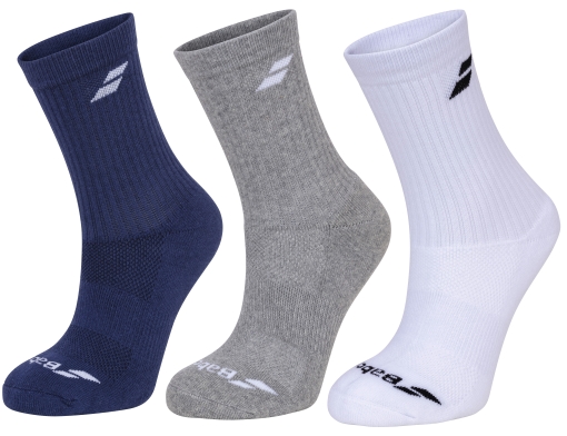 Tenisové ponožky Babolat 3 Pairs Pack Socks 5UB1371-1033 Tenisové ponožky Babolat 3 Pairs Pack Socks 5UB1371-1033