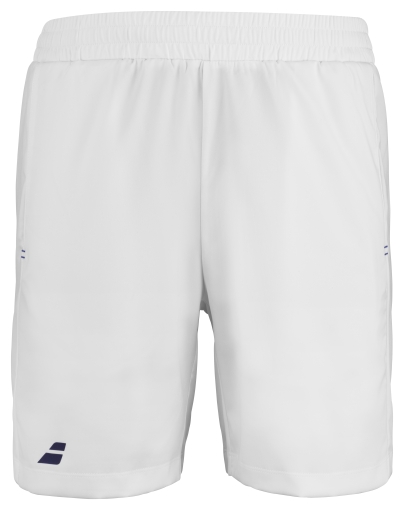 Pánské tenisové kraťasy Babolat Play Short 3MP2061-1000 bílé Pánské tenisové kraťasy Babolat Play Short 3MP2061-1000 bílé