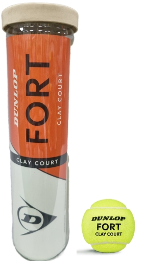 Tenisový míč Dunlop Fort CLAY COURT 4 v dóze