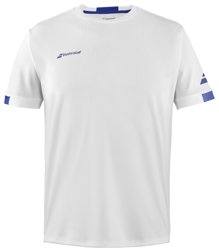 Tenisové tričko Babolat Play Crew Neck 3MP2011-1000 bílé Tenisové tričko Babolat Play Crew Neck 3MP2011-1000 bílé
