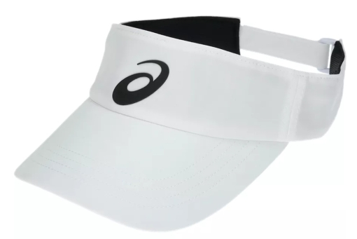 Tenisový dámský kšilt Asics Performance Visor 3043A117-100 bílý Tenisový dámský kšilt Asics Performance Visor 3043A117-100 bílý