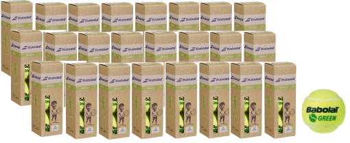 Dětské tenisové míče Babolat GREEN X3 kartón 24 dóz Dětské tenisové míče Babolat GREEN X3 kartón 24 dóz
