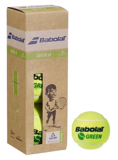 Dětské tenisové míče Babolat GREEN X3 Dětské tenisové míče Babolat GREEN X3
