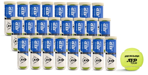 Tenisové míče Dunlop ATP TOUR 3ks - karton