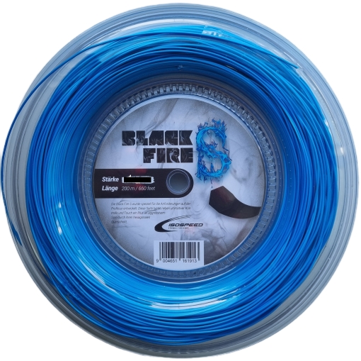 Tenisový výplet ISOSPEED BLACK FIRE S modrý  role 200 m