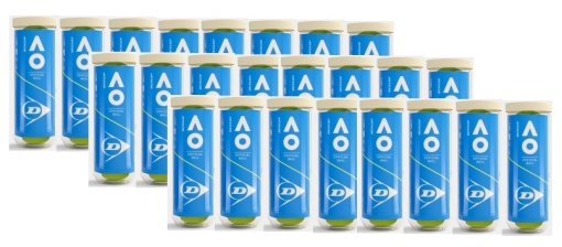 Tenisové míče Dunlop AUSTRALIAN OPEN 3 v dóze karton-24 dóz