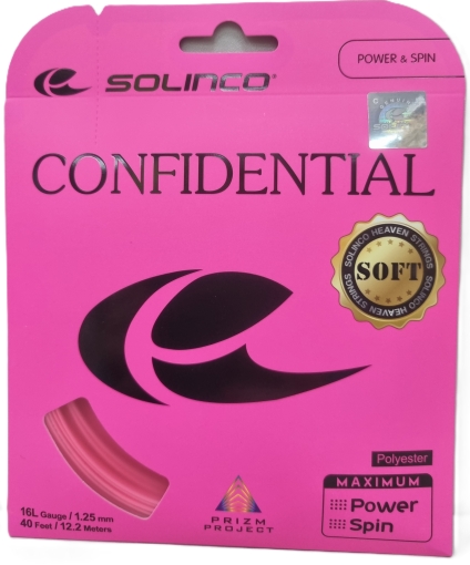 Tenisový výplet Solinco Confidential Soft - Electric Pink 12,2m