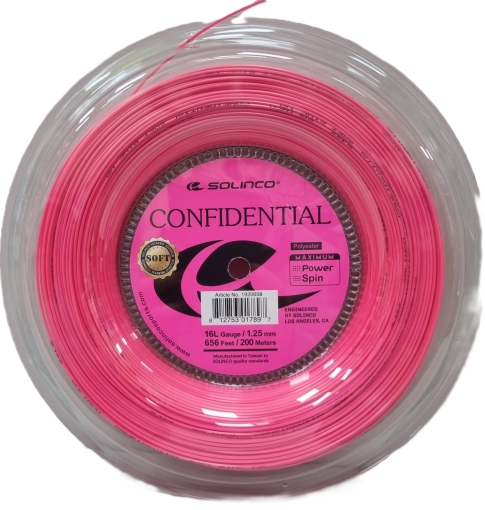 Tenisový výplet Solinco Confidential Soft - Electric Pink 200m