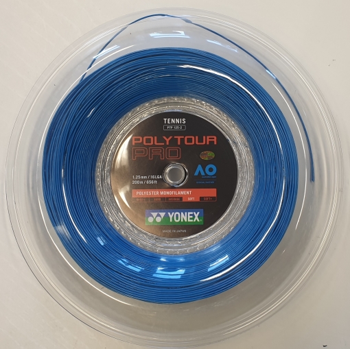 Tenisový výplet Yonex POLYTOUR Pro modrý 200m role Tenisový výplet Yonex POLYTOUR Pro modrý 200m role