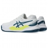 Dětská antuková obuv Asics Gel Resolution 9 GS Clay 1044A068-102 bílo-zelená