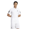 Tenisová polokošile Adidas Club Tennis 3-Stripes Polo JE0412 bílá