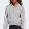 Dívčí mikina Adidas Essentials Full-Zip Hoodie Kids JJ0949 šedá