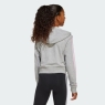 Dívčí mikina Adidas Essentials Full-Zip Hoodie Kids JJ0949 šedá