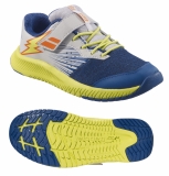 Dětská obuv Babolat PULSION ALL COURT KID 4087 modro-žlutá