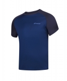 Dětské tričko Babolat Play Crew Neck Tee 3BP1011-4000 tmavě modré