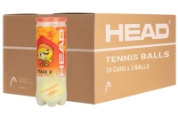 Dětské tenisové míče HEAD STAGE 2 orange - karton (72 ks)