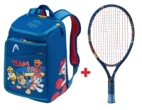 Tenisový set Tlapková patrola Head Paw 19 modrá + Kids Backpack Paw Patrol